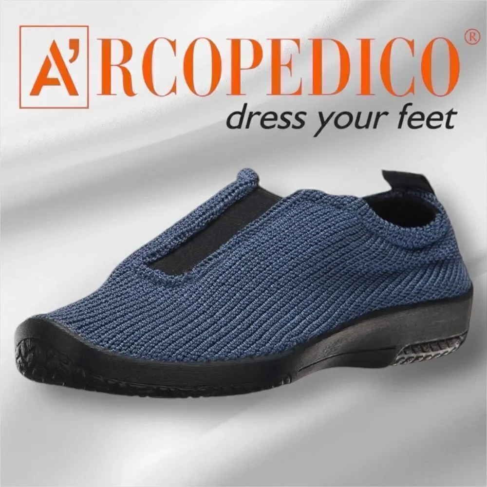 ARCOPEDICO Women’s ES Knit Slip On Shoes in the Size 40/9-9.5 US Size in Denim